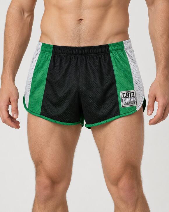 CellBlock 13 Other - CellBlock 13 CB13 Men’s Mesh Short Shorts XL Black Green 2" Inseam